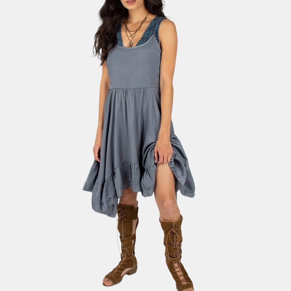 Joyfolie Mia Joy Kamala Flowy Ruffle Hem Dress